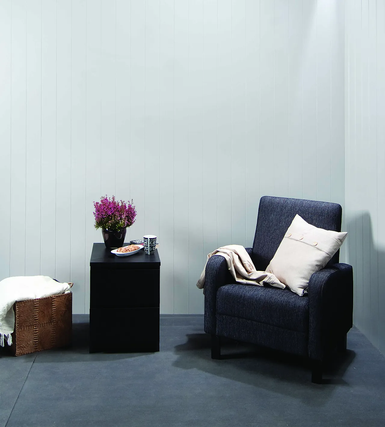 Veggpanel MDF V-fas 11x620x2390 mm 6 bord frost null - null - 3 - Miniatyr