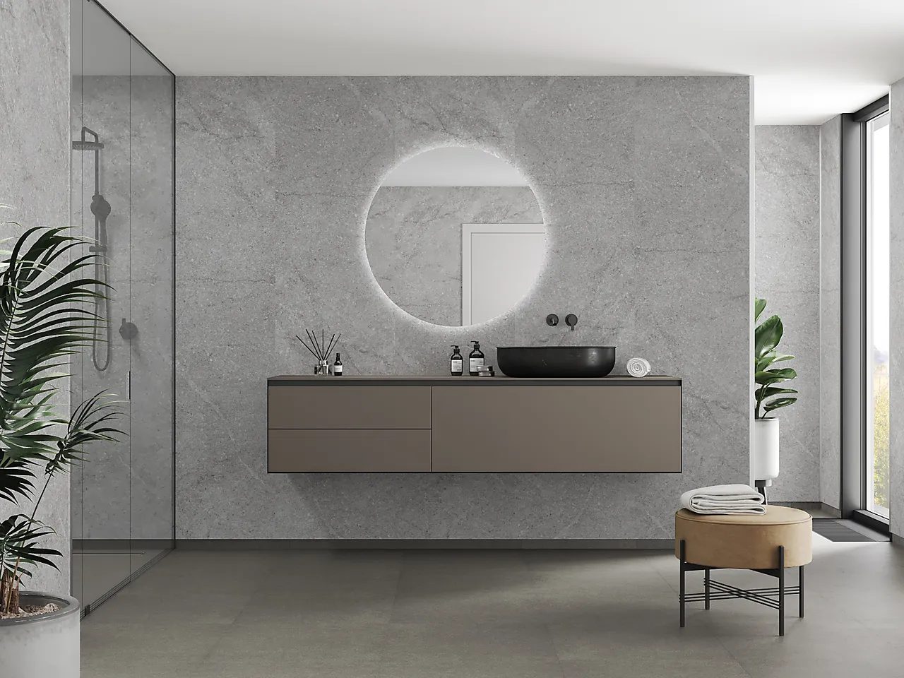 Baderomsplate Polished Stone 10x620x2400 mm