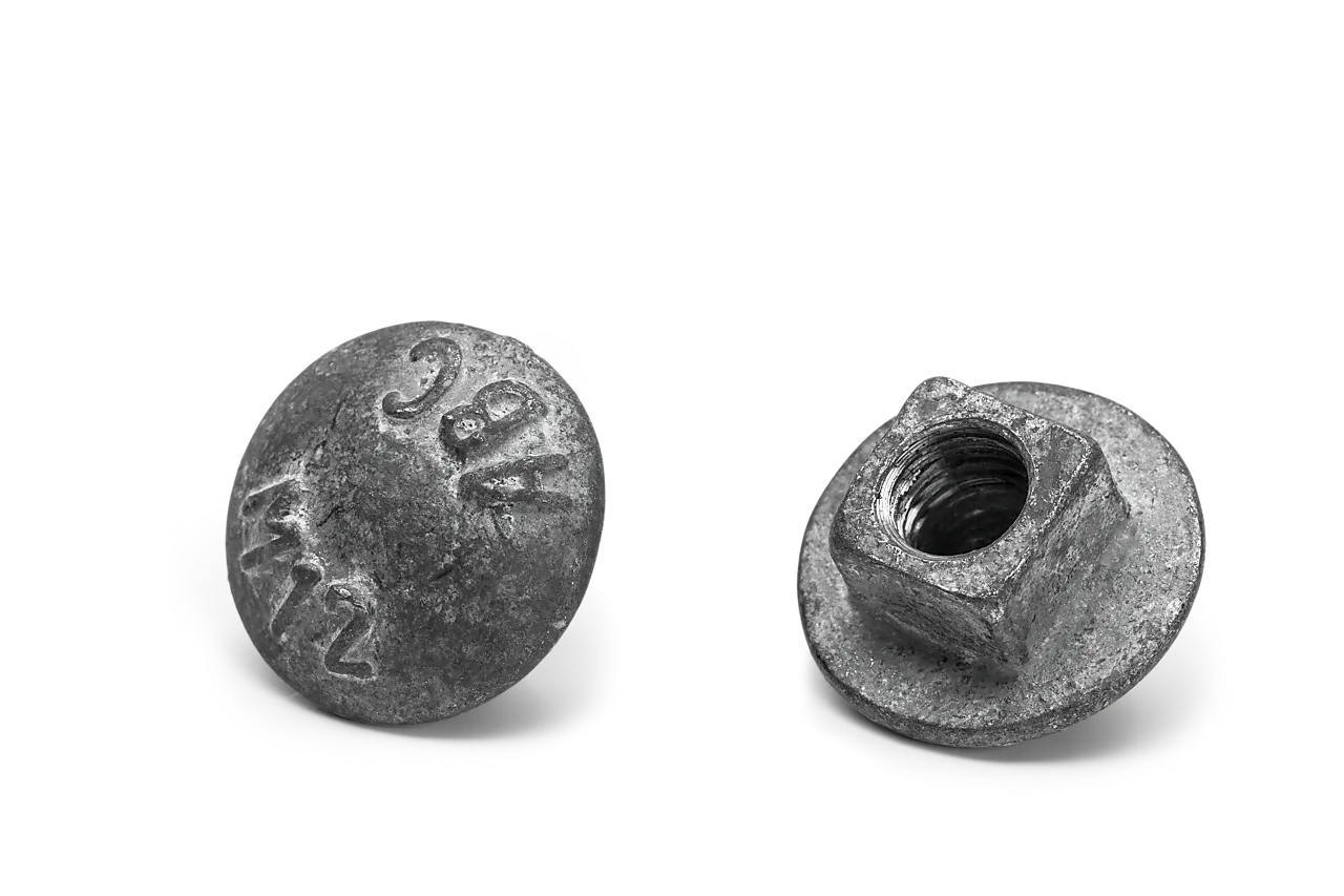 Låseskrue hode varmforsinket M12 5 stk