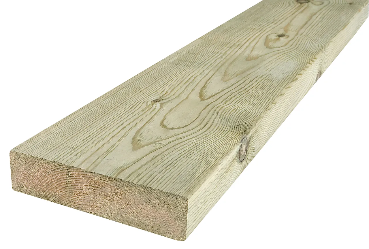 Konstruksjonsvirke C24 impregnert furu 48x198 mm