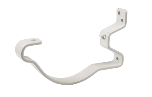 Rennekrok med lufting stål 125 mm hvit