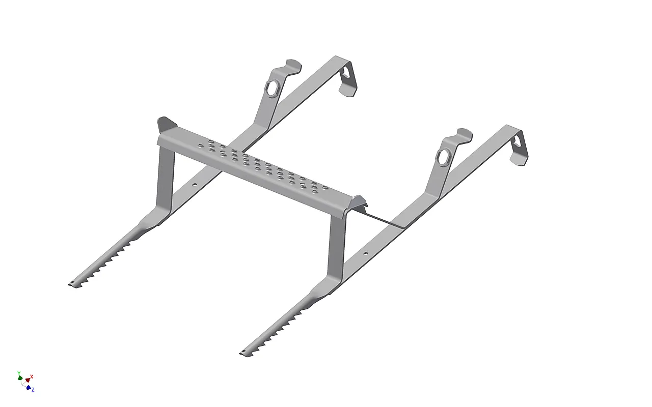 Sort stigetrinn for takstein trla-40t