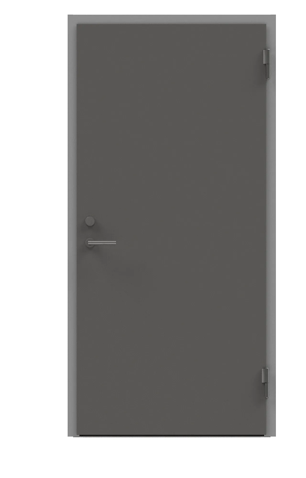 Branndør A60 høyre enfløyet karm 90 x 210 cm
