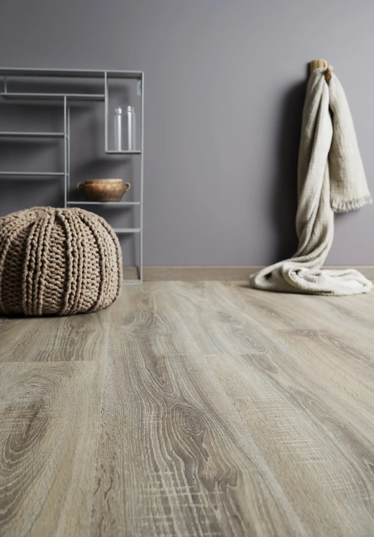 Laminatgulv 1 stav eik grå