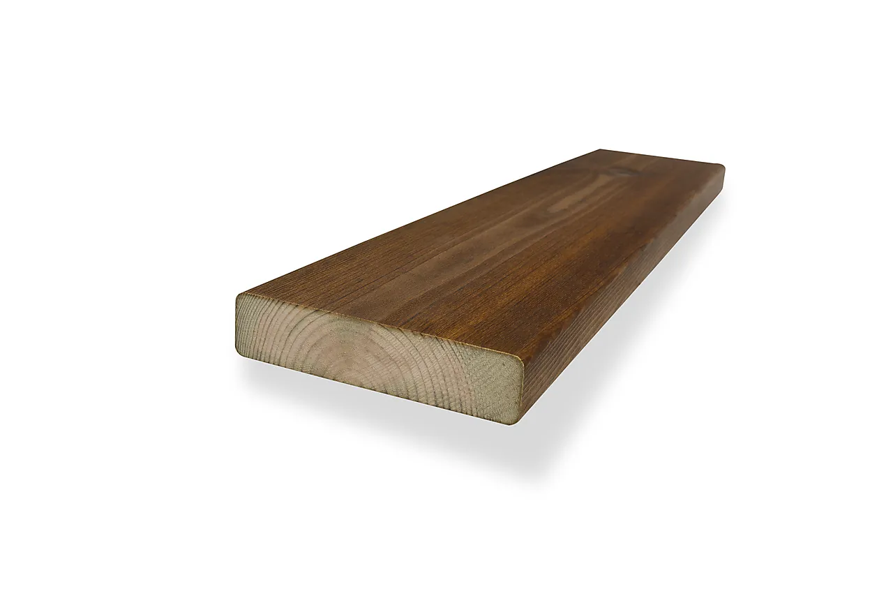 Terrassebord royalimpregnert brun furu 28x120 mm null - 28x120 - 3 - Miniatyr