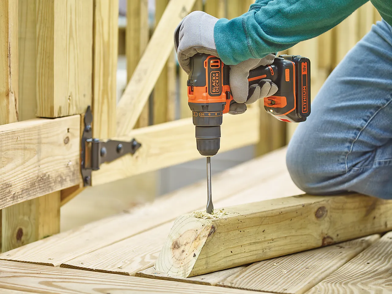 Black+Decker drill 18V BDCDD186KB inkl/ 2 batterier Black+Decker drill 18V BDCDD186KB inkl/ 2 batterier