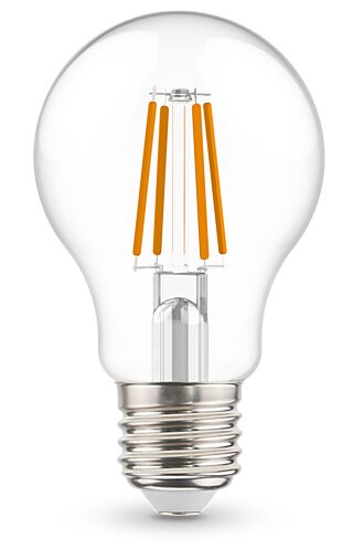 Lyspære led globepære nightswitch E27 7 Watt