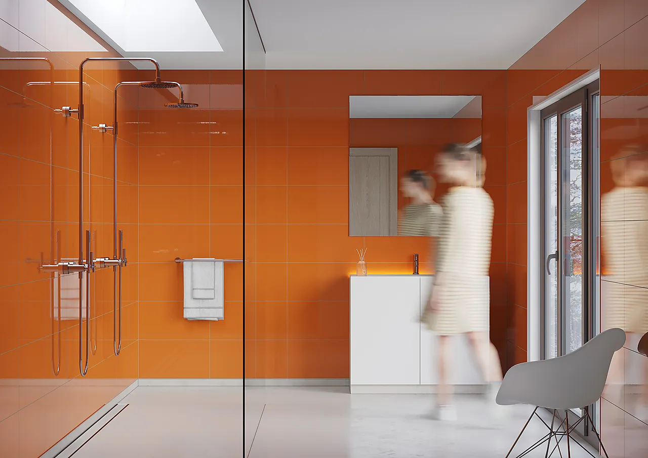 Baderomspanel 2122M6030 orange null - 60x30 - 3 - Miniatyr