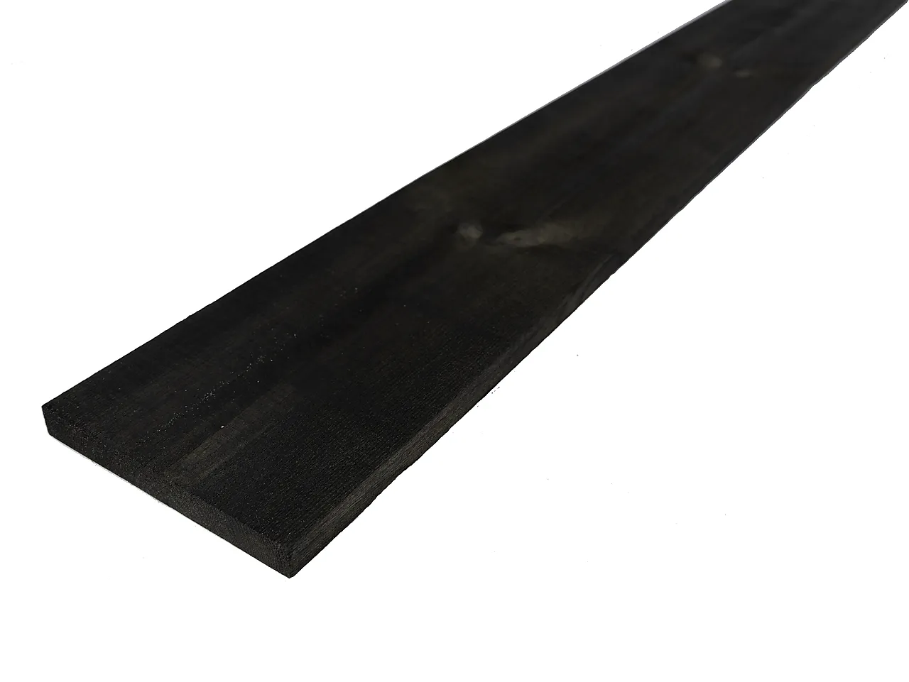 Kledning rektangulær furu 19x148 mm svart null - null - 2 - Miniatyr