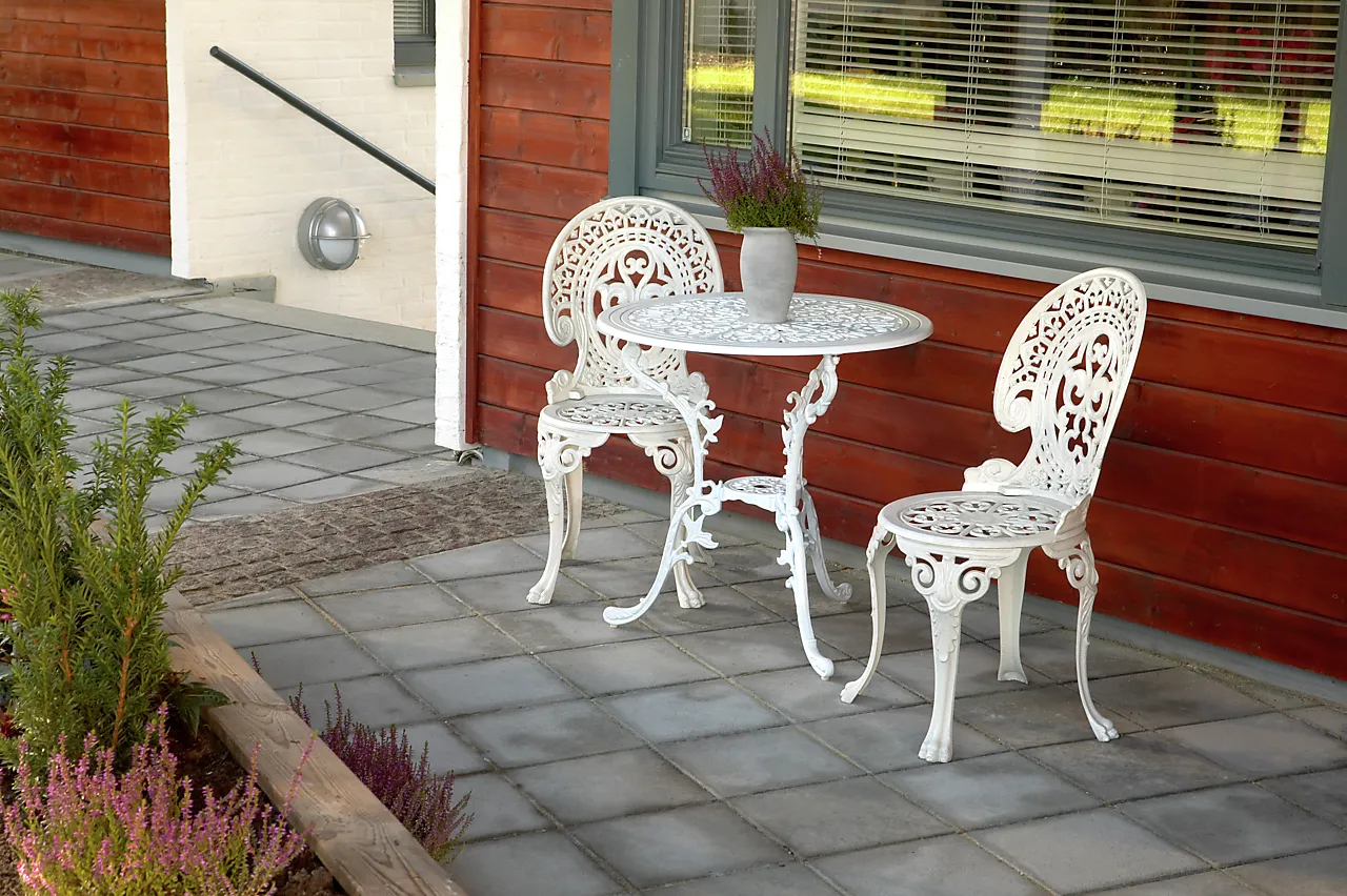 Stein helle grå 30x30x5 cm null - null - 3 - Miniatyr