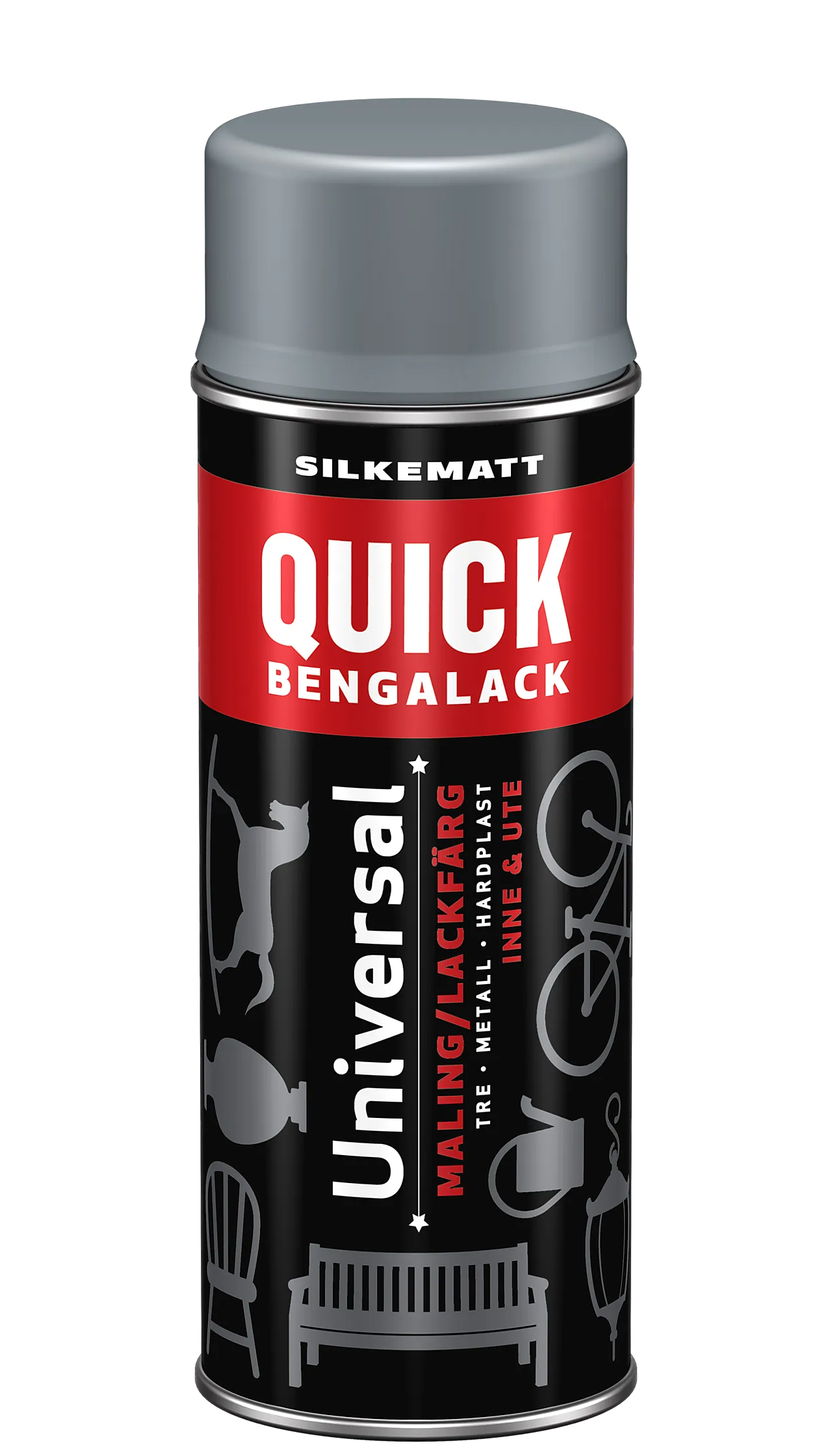 Bengalack spray dyptvann silkematt