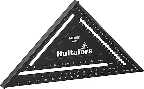 Gradvinkel solid aluminium stor