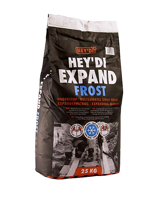 Mørtel boltemørtel grov frost 25kg understøpsmørtel