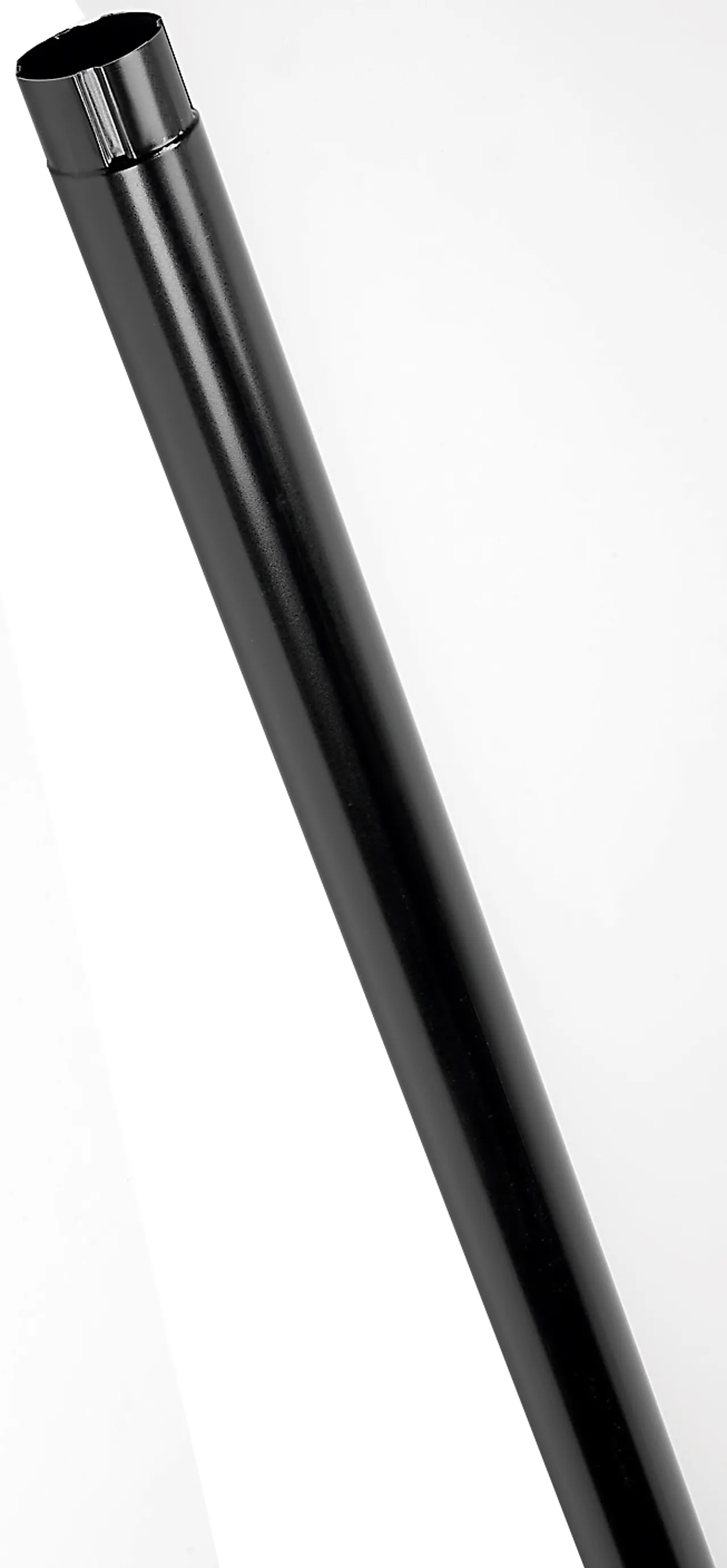 Nedløpsrør 15 75 mm 3 meter stål sort