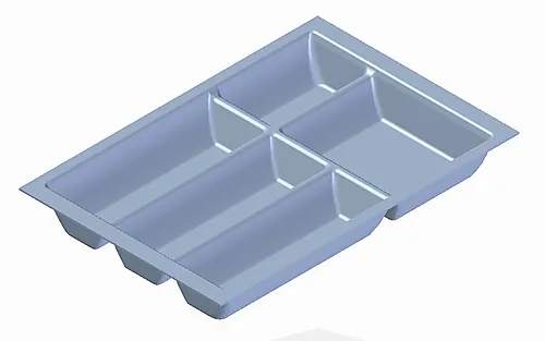 Bestikkinnlegg 40cm tandembox