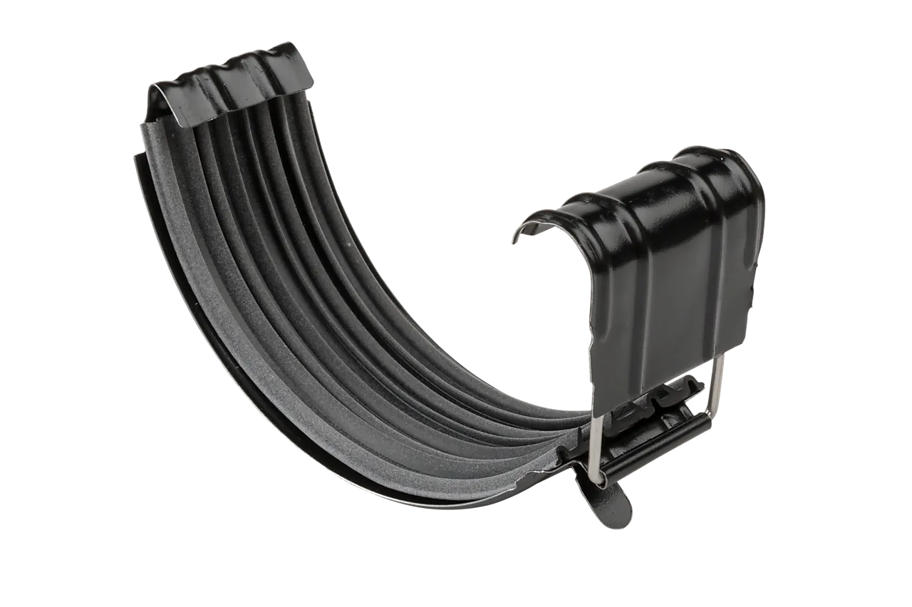 Renneskjøt med pakkning stål 125 mm Renneskjøt med pakkning stål 125 mm