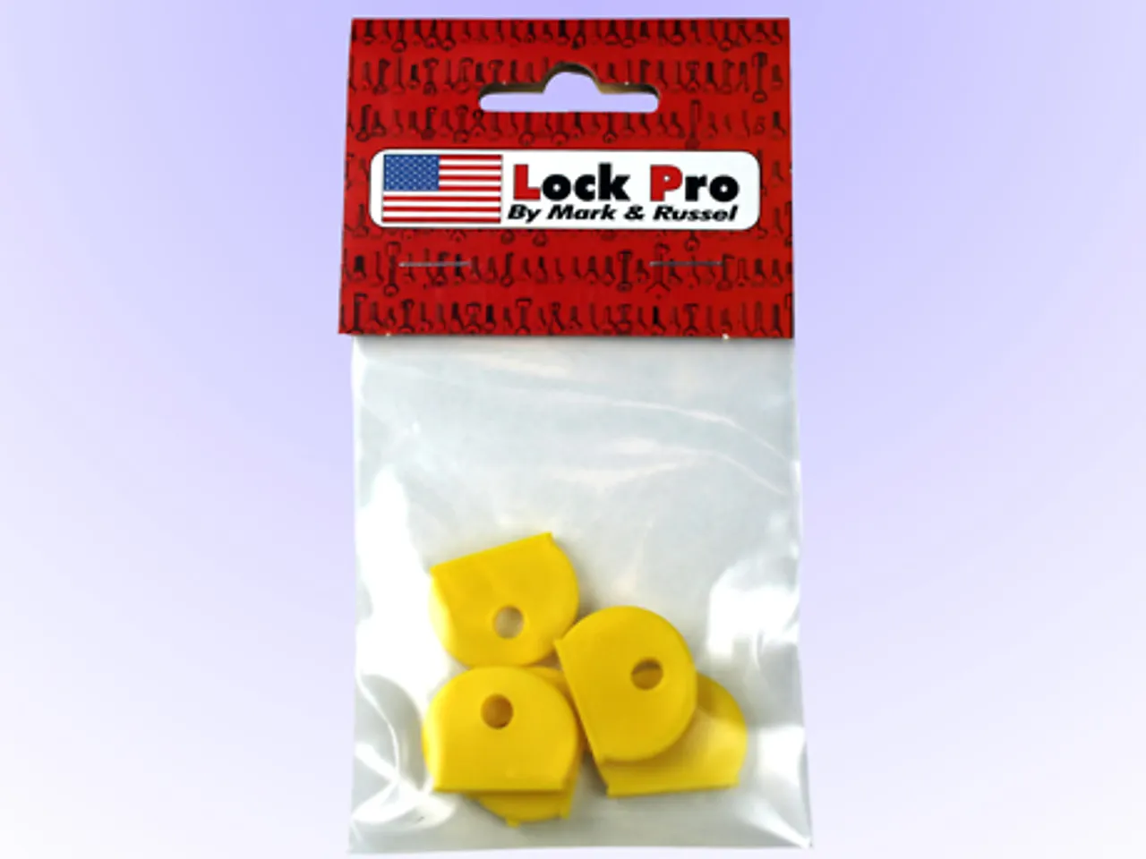 Nøkkelkappe gul 5-pk gds