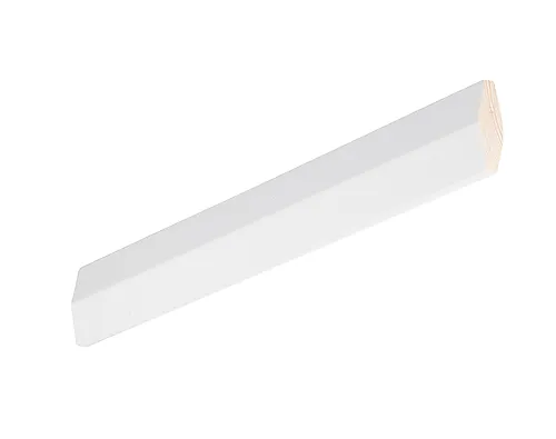 Taklist furu profilert skrå hvit bomull S0502-Y 14x40x4400 mm