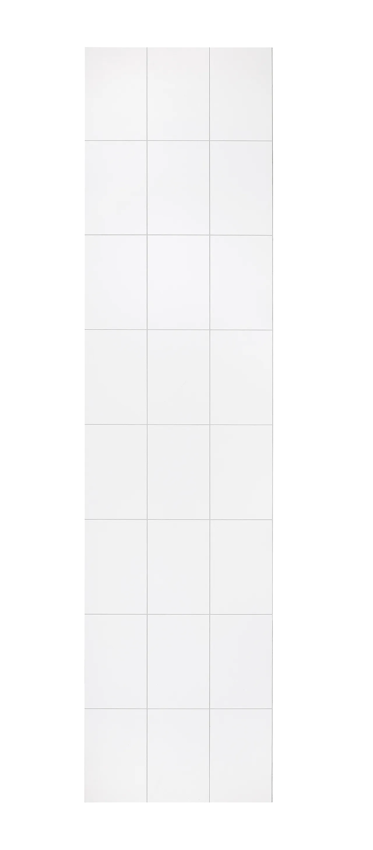 Baderomsplate vanntett hvit snø 20x30 cm