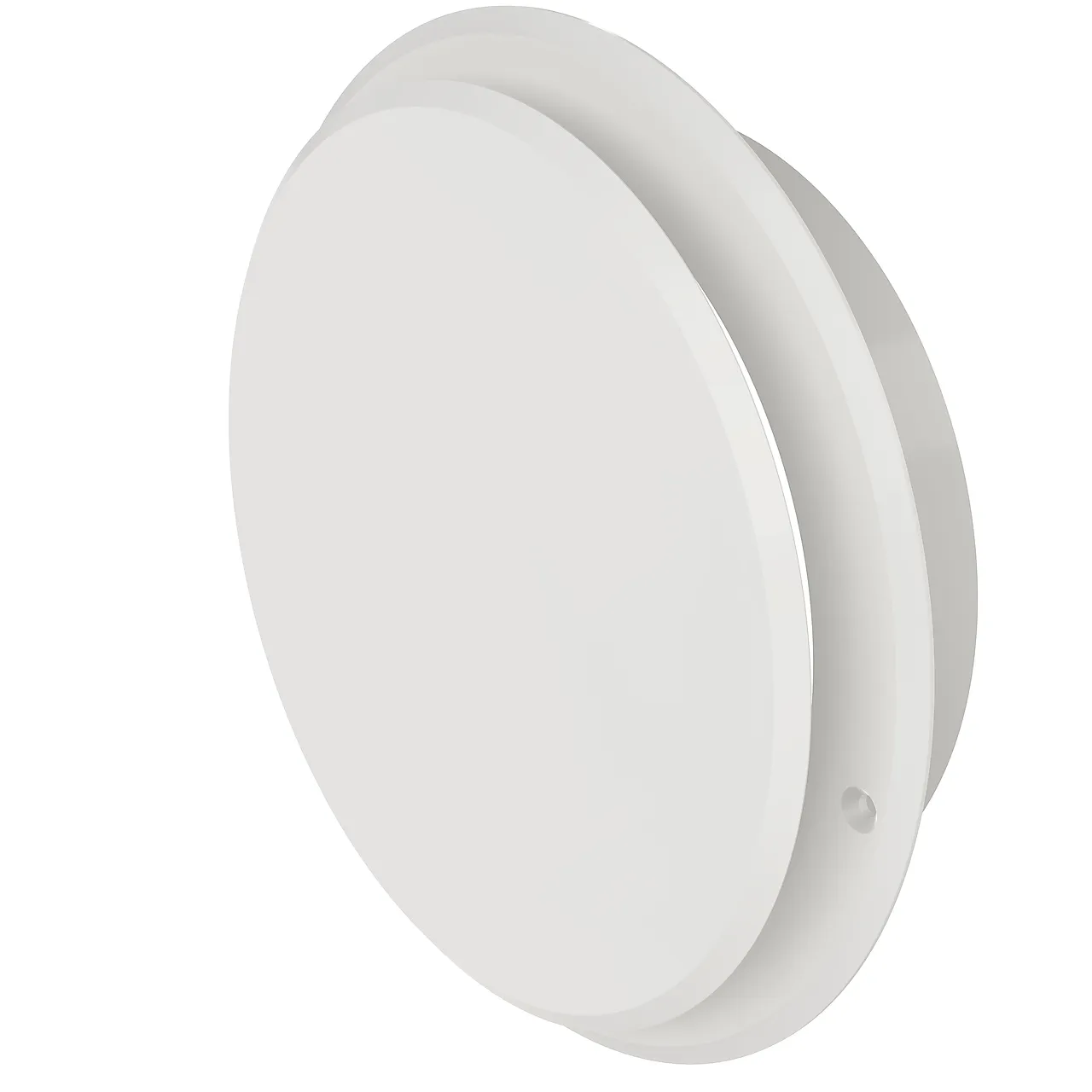 Tallerkenventil hvit plast rund karm/ramme 6 Tallerkenventil hvit plast rund karm/ramme 6