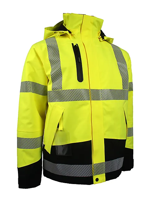 Jakke foret 4-veis stretch gul XXL