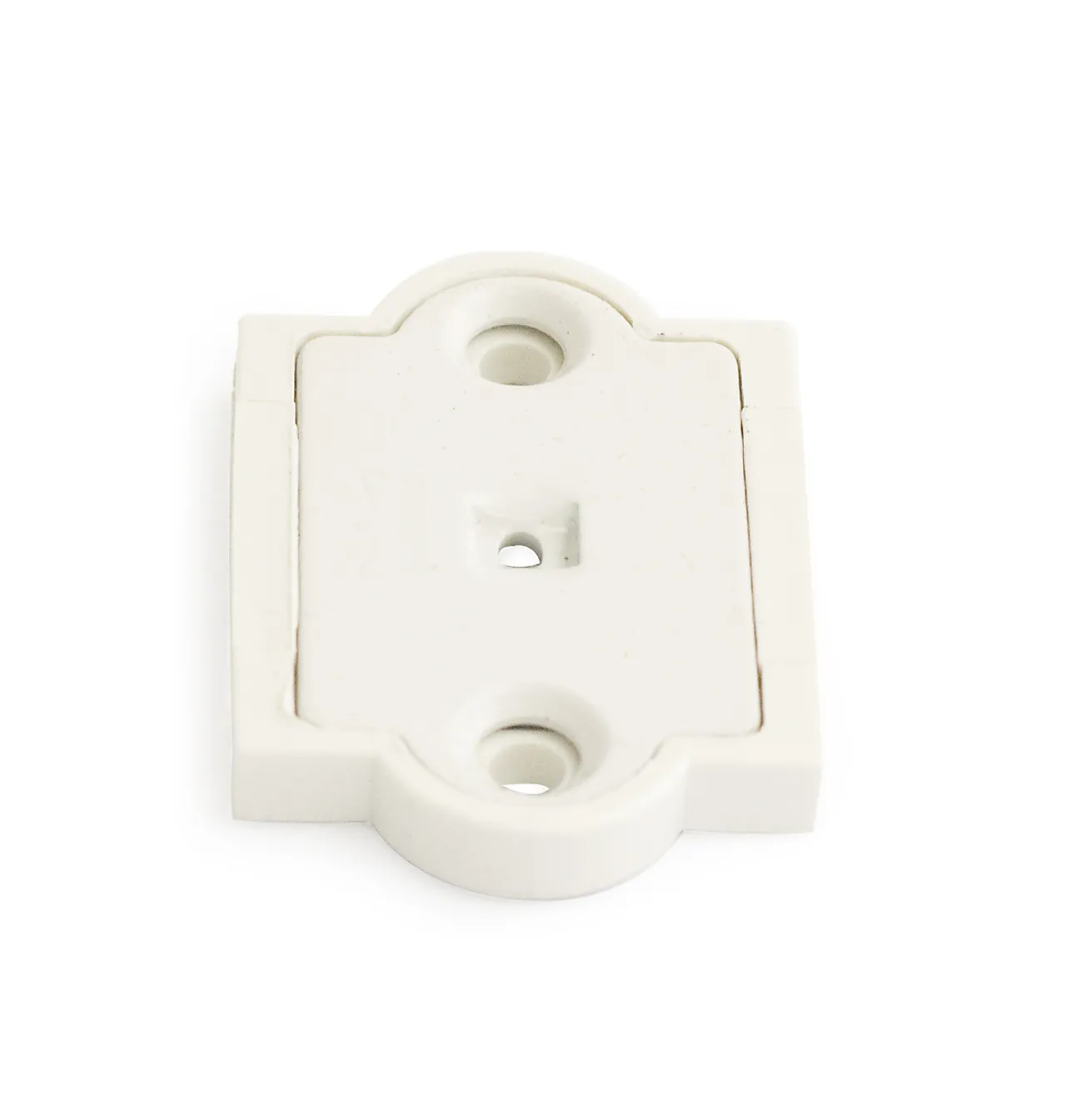 Festeplate 50 x 47 mm hvit 2 stk Festeplate 50 x 47 mm hvit 2 stk