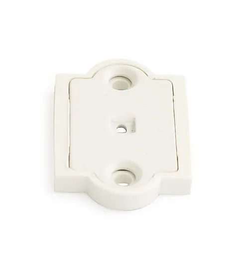 Festeplate 50 x 47 mm hvit 2 stk