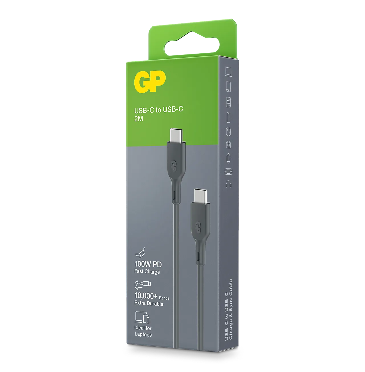 Kabel USB-C til USB-C 100W 2 meter null - null - 2 - Miniatyr