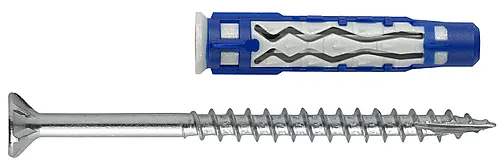 Nylonplugg 8x50 flex m/skrue bk nkt blisterkort a4