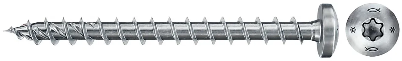 Treskrue FPF II PT 5,0x50 mm BZ BK 8 stk null - 5,0x50 mm - 2 - Miniatyr