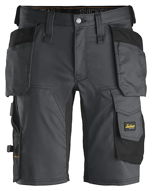 Shorts 6141 mgrå/sort 58 snickers workwear