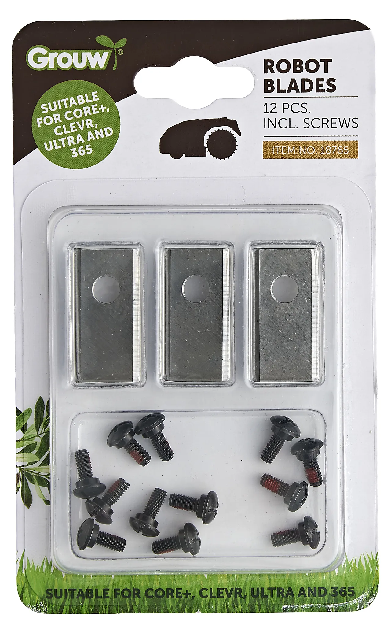 Knivblad til robotklipper 36x18,2 mm 12 stk null - null - 2 - Miniatyr