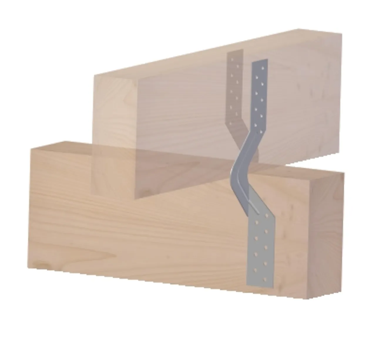 Forank beslag vridd 280x38x1,5varmforsinket forankringsbeslag Forank beslag vridd 280x38x1,5varmforsinket forankringsbeslag