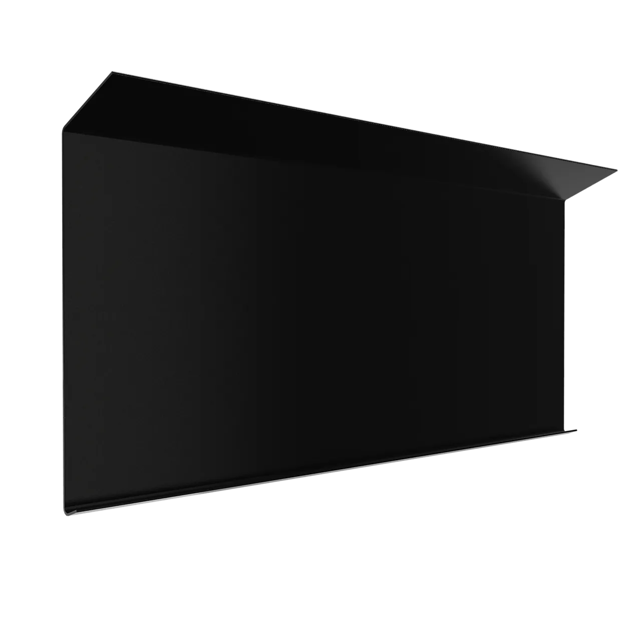 Bordtakbeslag sort 22° 0,6 x 120 x 2500 mm