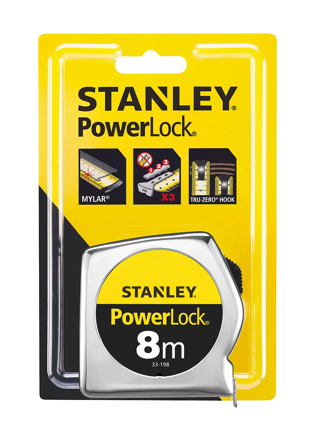 Målebånd Powerlock 0-33-198 8 m
