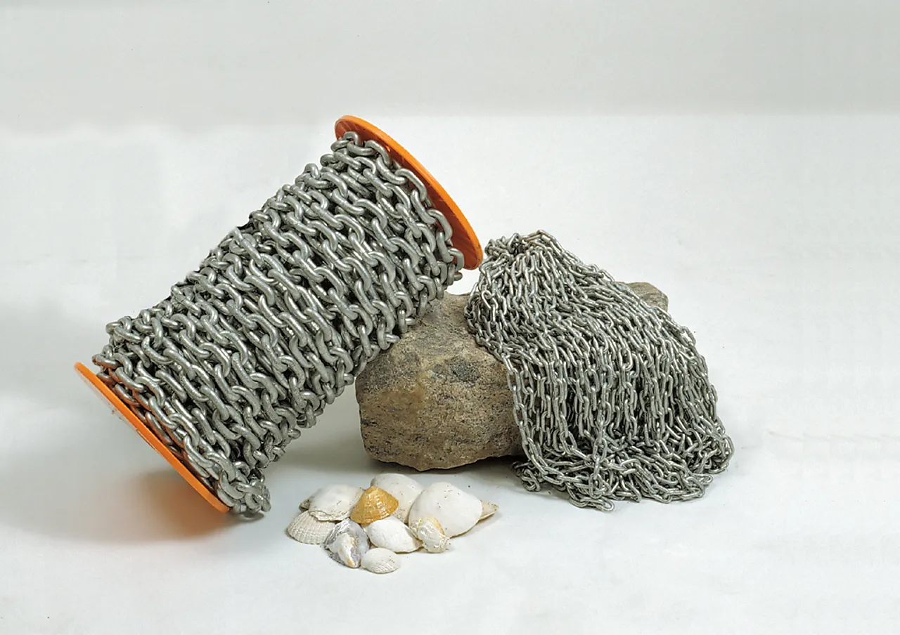 Kjetting cal 4mm langl.spole 90mtr