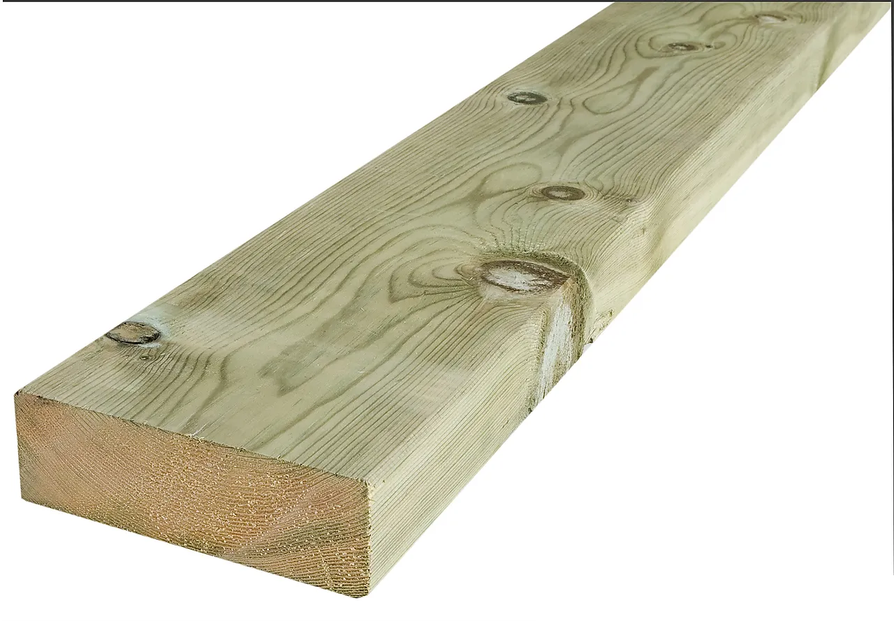 Konstruksjonsvirke C24 impregnert furu 36x123 mm