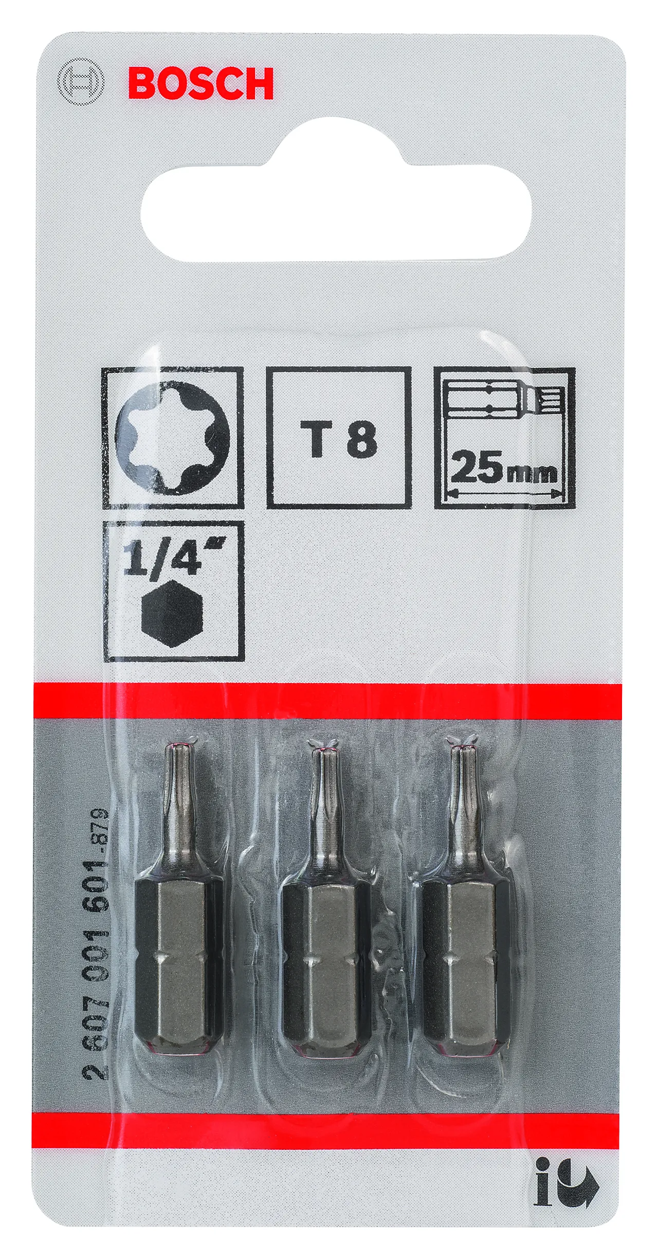Bits-003 T8 25mm 3 stk null - T8 - 2 - Miniatyr