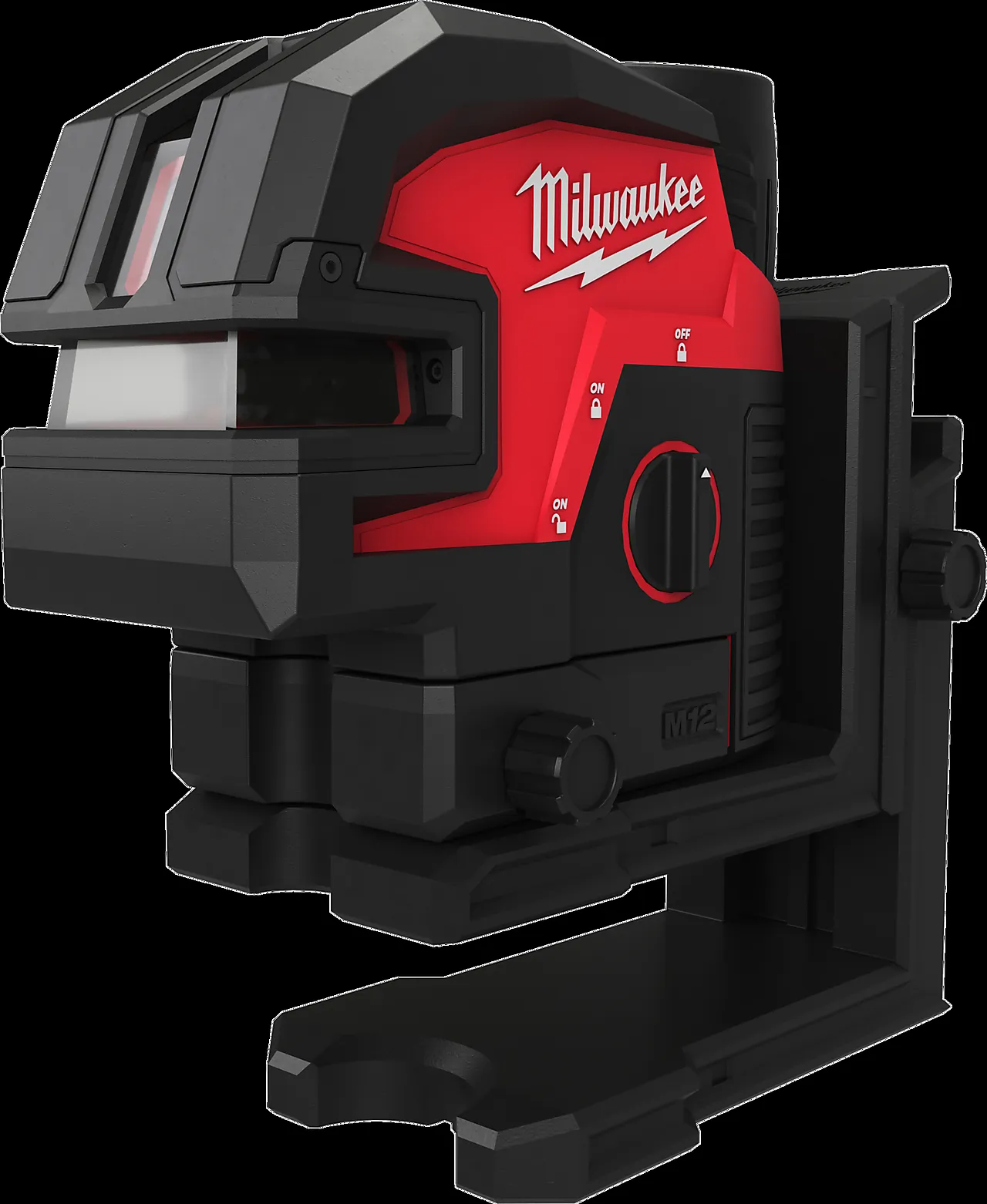 Milwaukee krysslaser M12 med fire loddpunkter