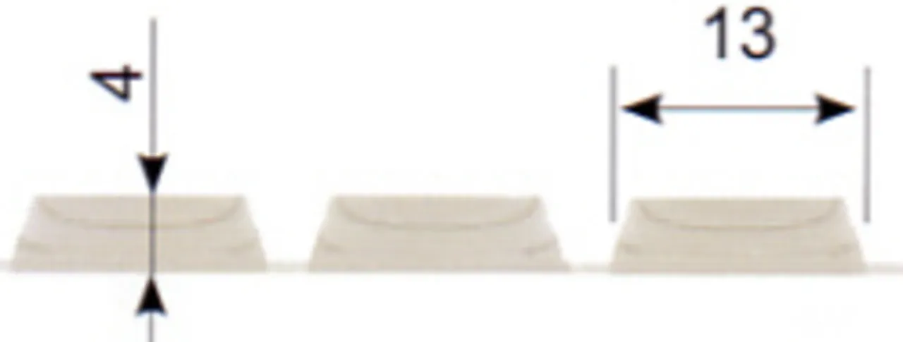 Dørdemper transparent sylinder 13 x 4 cm 40 stk null - null - 2 - Miniatyr