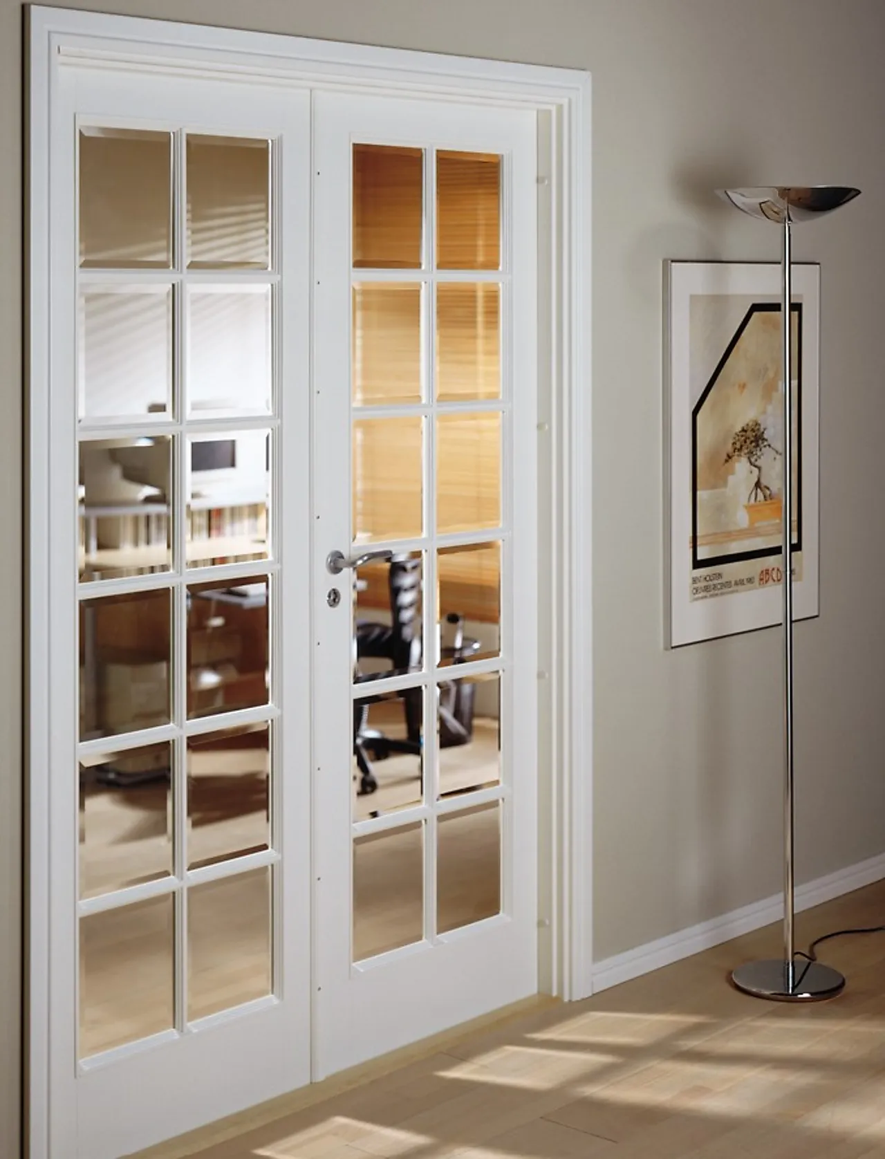 Dør sk compact sp12 8x21 hvit skåtedør klart glass null - null - 3 - Miniatyr