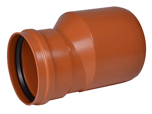 Overgang 110/75mm pvc wavin