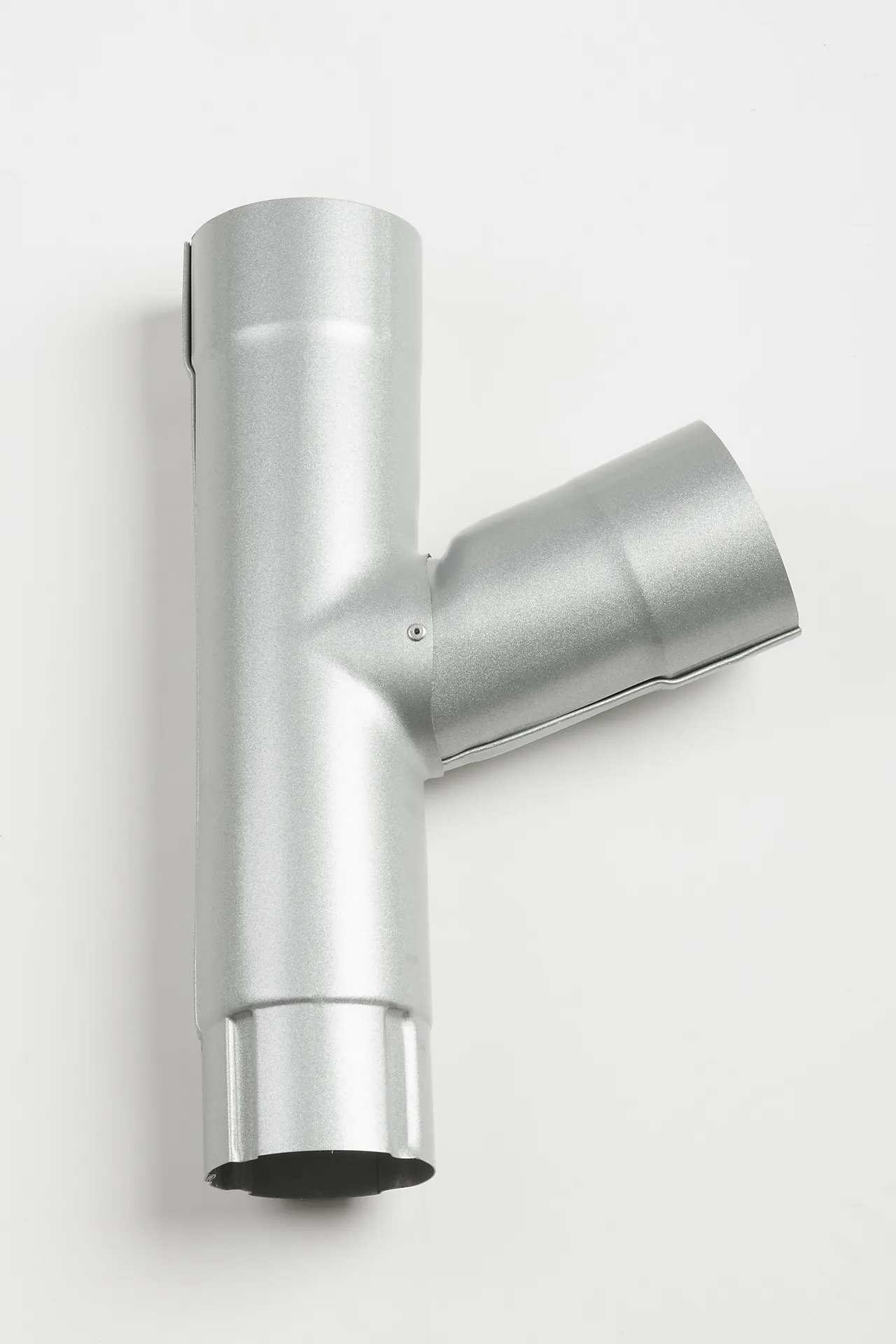 Grenrør Stål 75/75 mm Silver Grenrør Stål 75/75 mm Silver