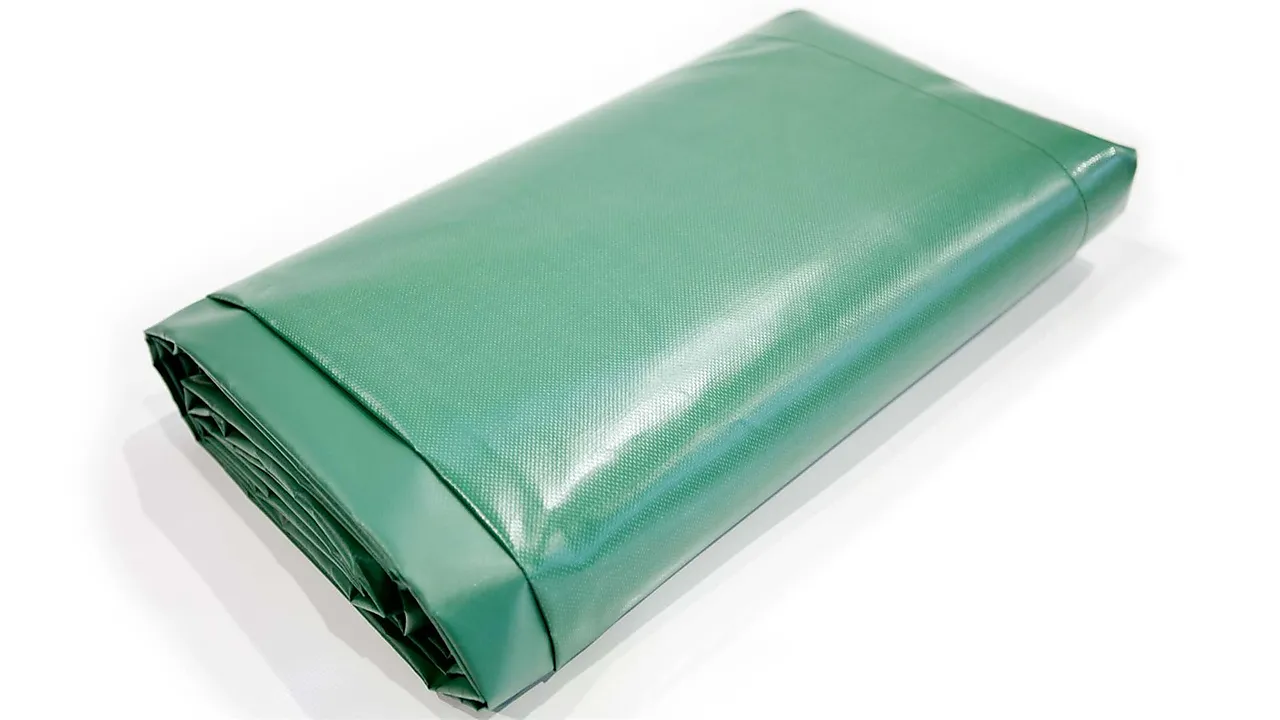 Presenning grønn PVC 6x8 meter 450 gr/m2