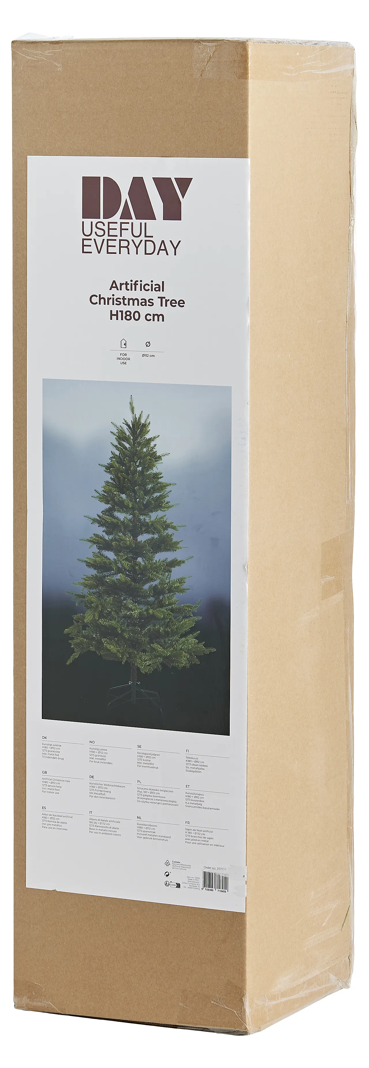 Kunstig juletre plast Ø112cm H180cm Kunstig juletre plast Ø112cm H180cm