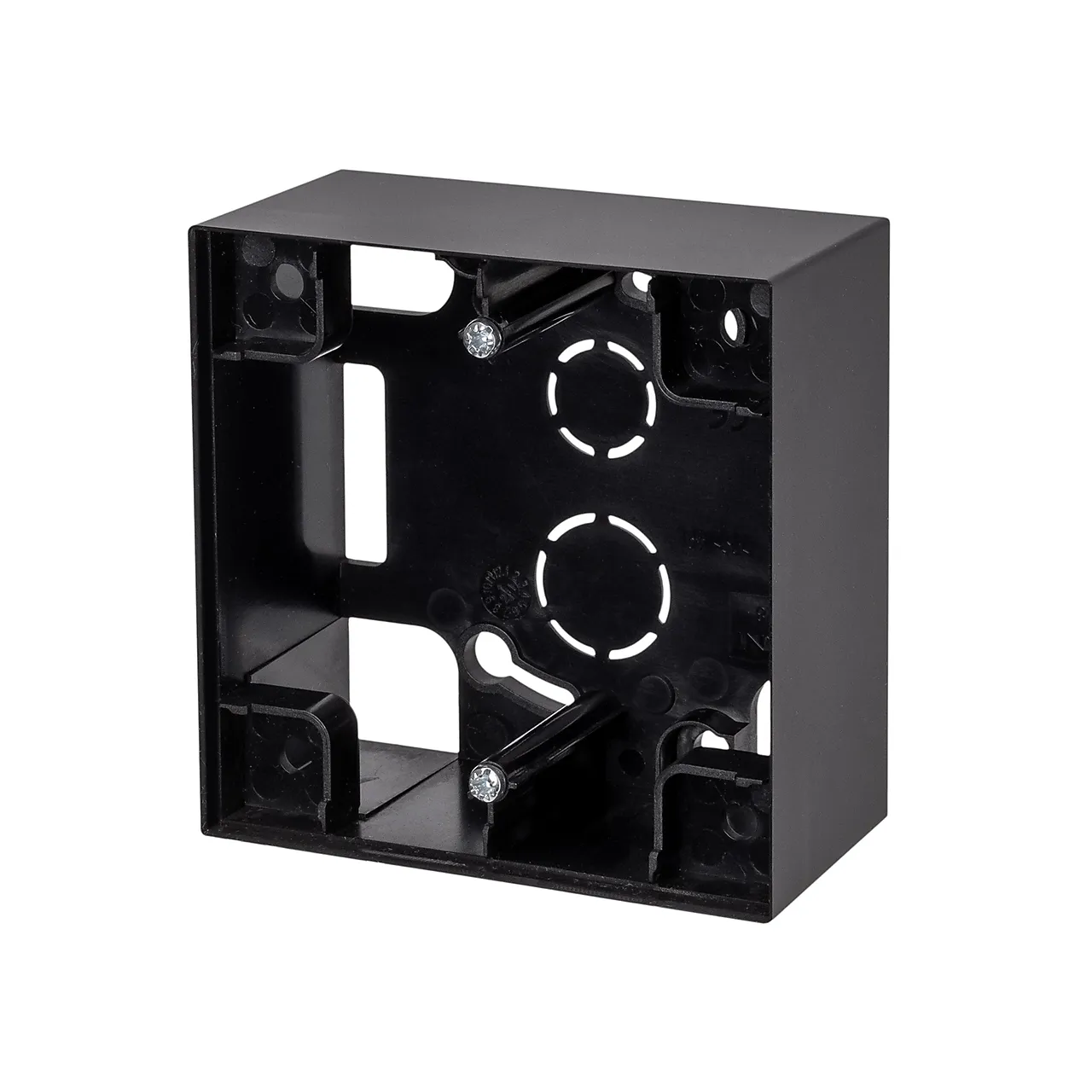 Påveggskappe 37 mm sort fjord