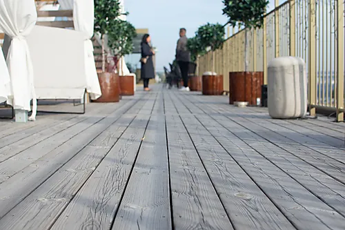 Terrassebord impregnert furu 22x95x4800 mm