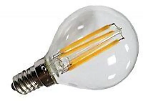 Lyspære led filament e14 45mm 4w