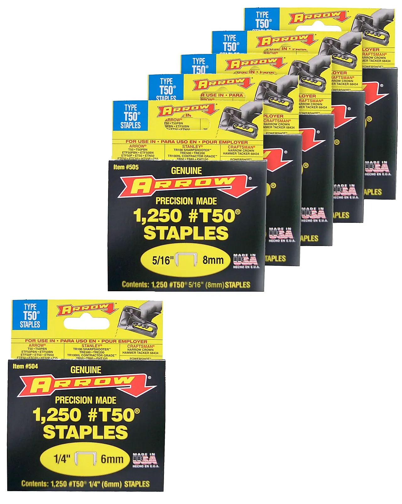 Stift a 1250 t50 9/16" arrow