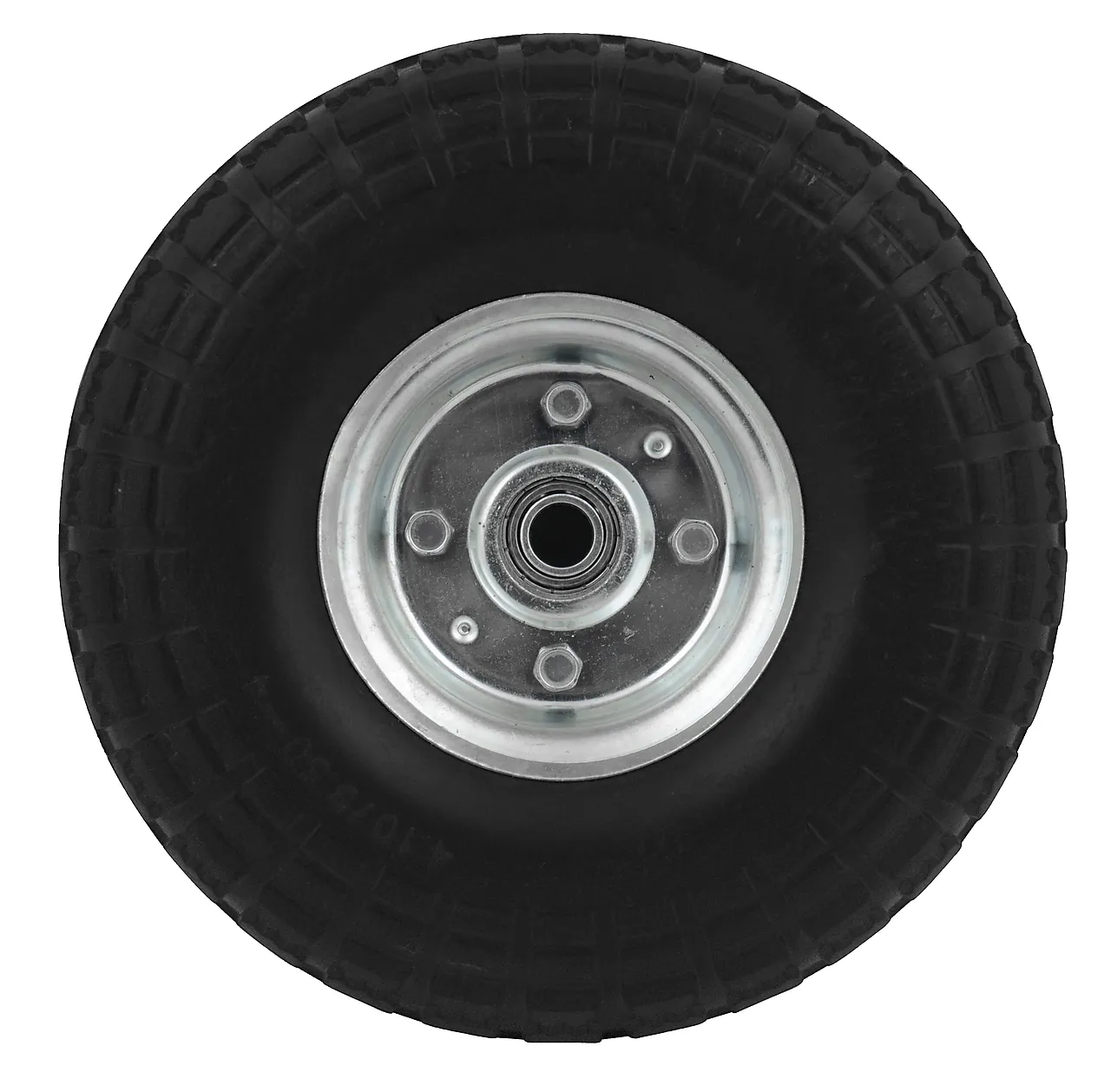 Hjul 10" pu t/sekketralle 16mm